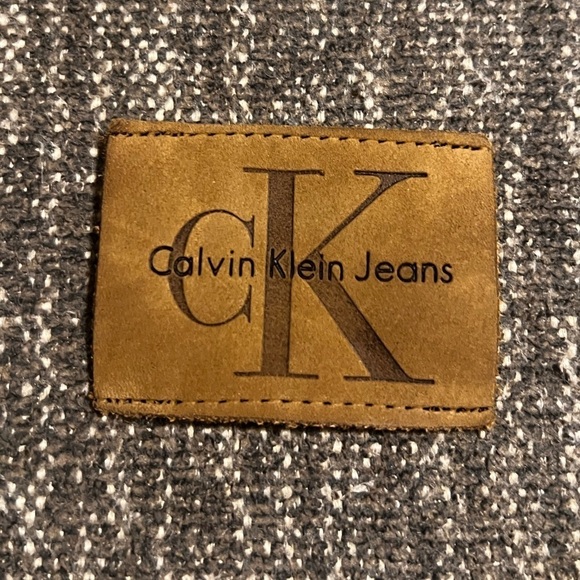 Calvin Klein Jeans Accessories - Vintage 90s Calvin Klein Jeans Brown Leather Patch